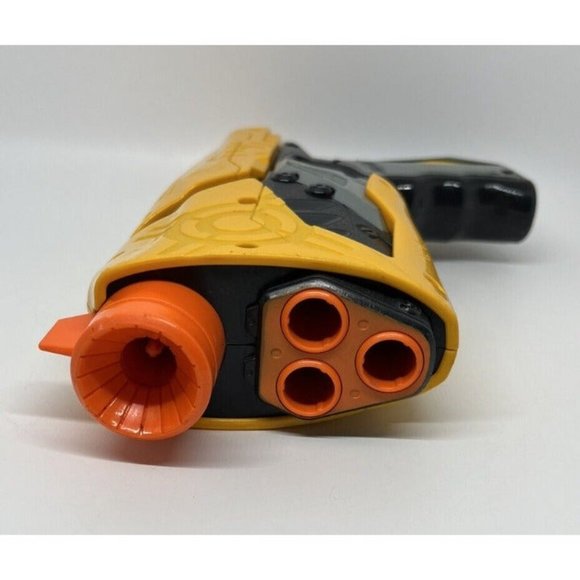 Nerf Dart Tag Sharp Shot Single Blaster Toy Gun Hasbro Yellow Side Arm Pistol - Picture 10 of 12